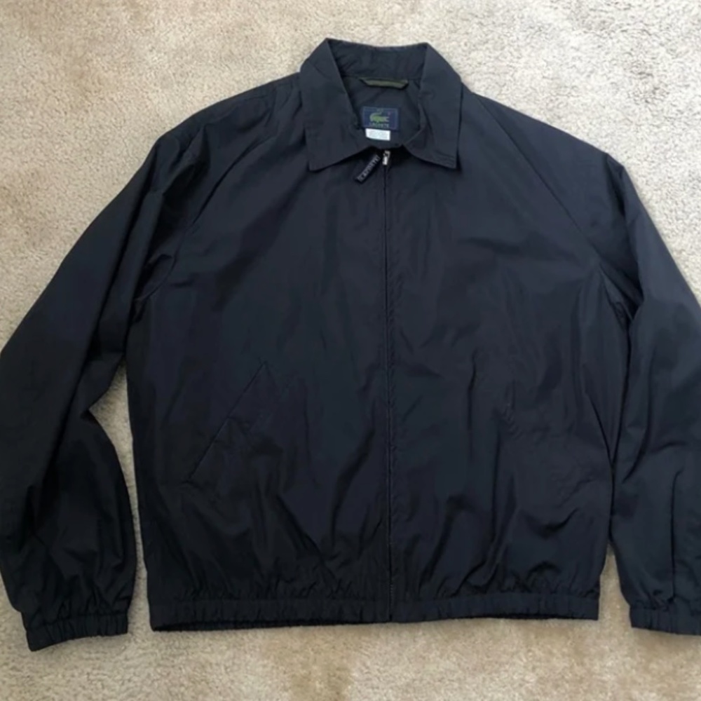 LACOSTE Men's size 54/5 Zip up wind breaker Jacket - like new